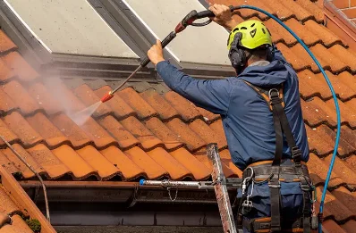 Démoussage et hydrofuge de toiture au Quiou